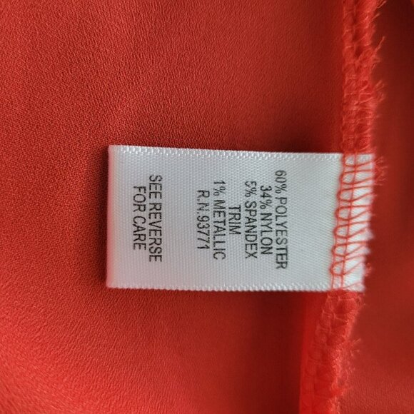 Kaktus Red Lace Boho-Style Open Front blousesize small - Picture 7 of 8